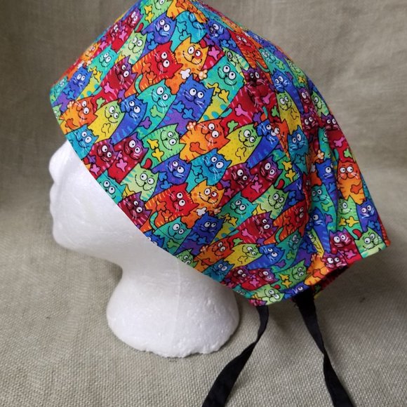 Happy Packed Cats Scrub Cap - Picture 3 of 4